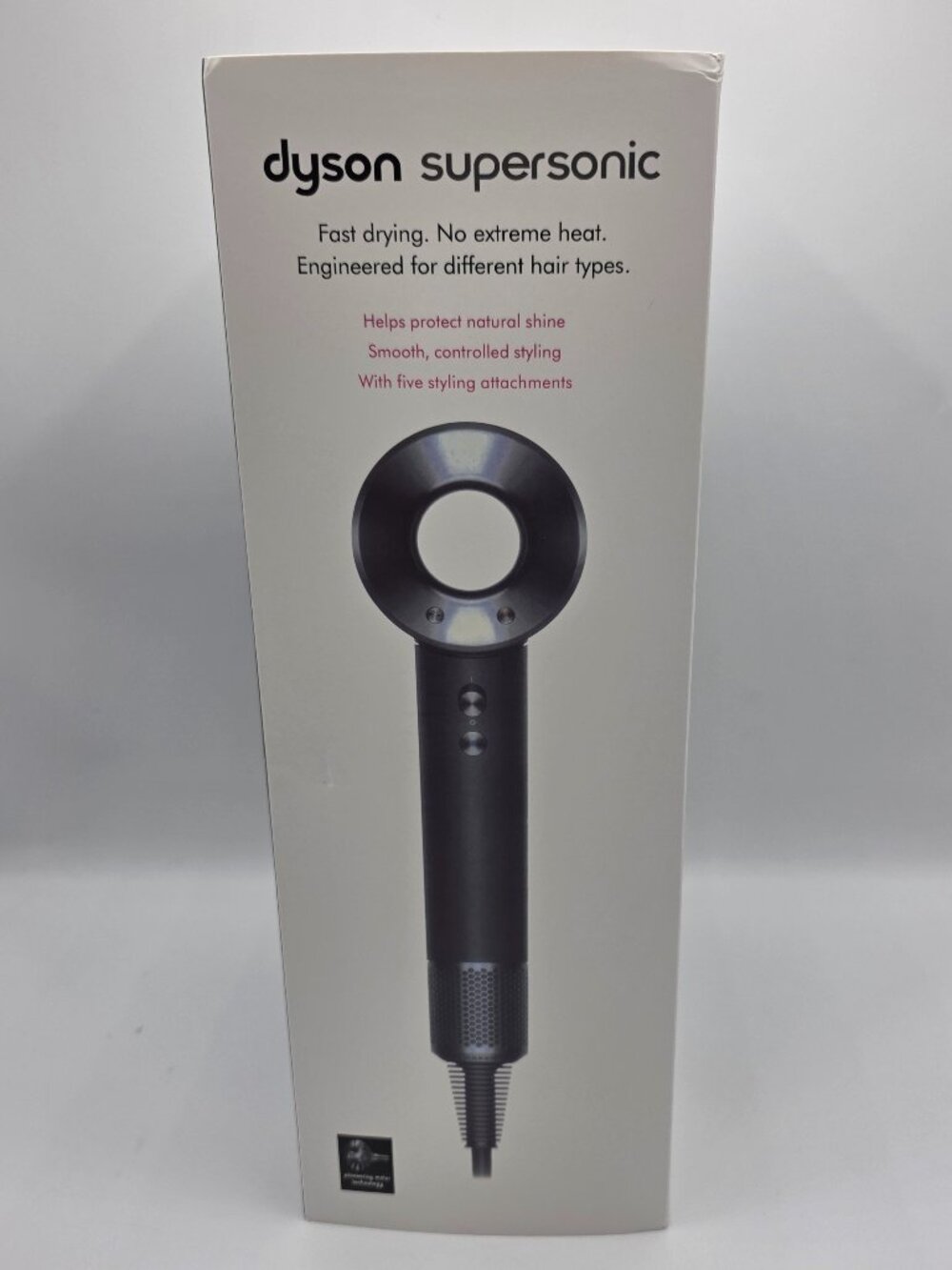 New, Open Box - Dyson Supersonic Hair Dryer with 5 attachments